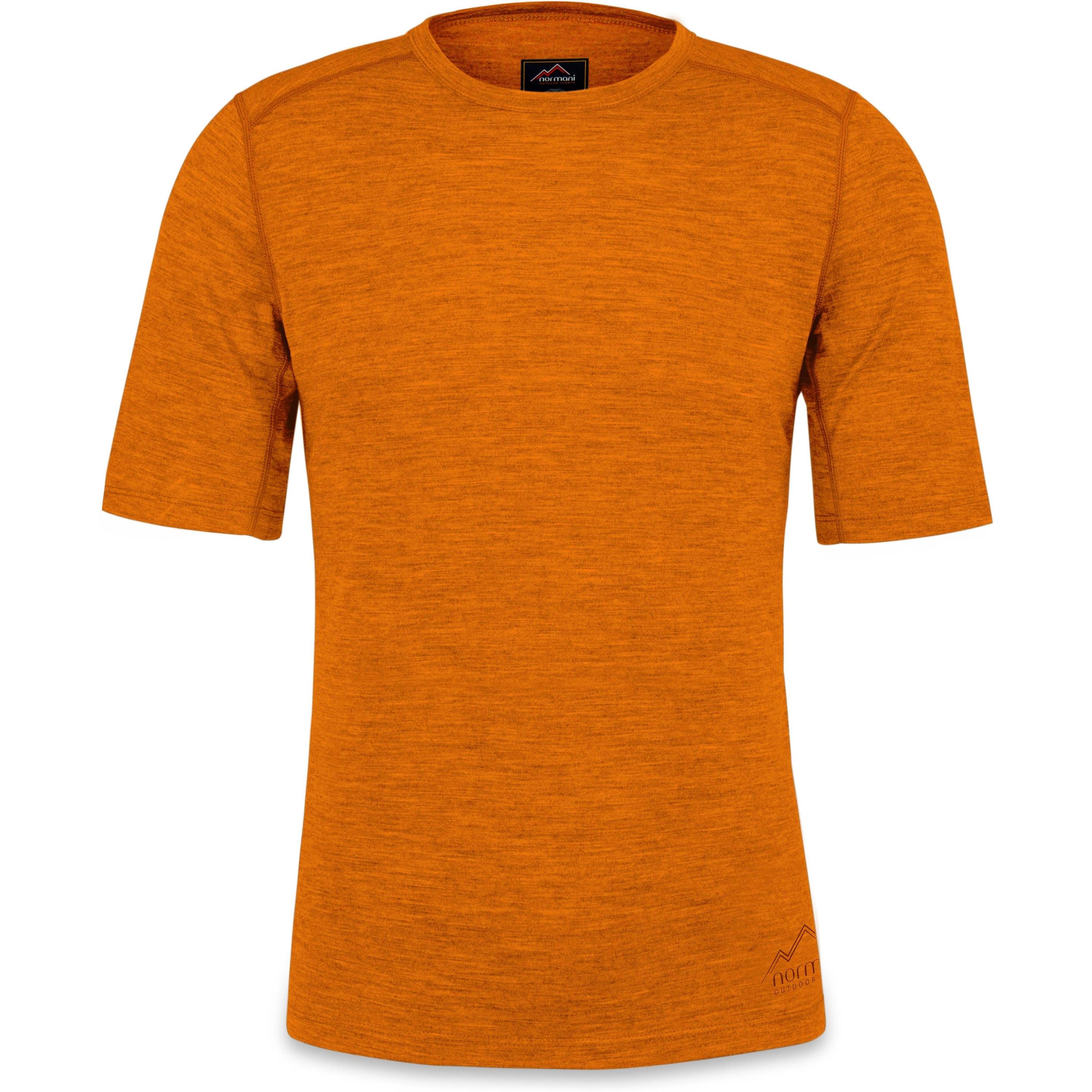 Normani, Herren, Funktionsshirt, Herren Merino T-Shirt Darwin (L), Orange, L