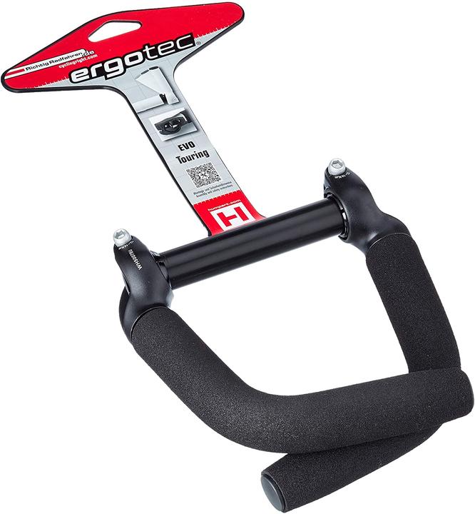 Actual product image Ergotec Handlebar Ends EVO Touring L (Black)