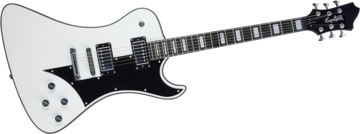 Actual product image Hagstrom Electric Guitar, Fantomen, White Gloss (Electric guitar, Body: Mahogany, Fingerboard: Resinator, Neck: Mahogany)