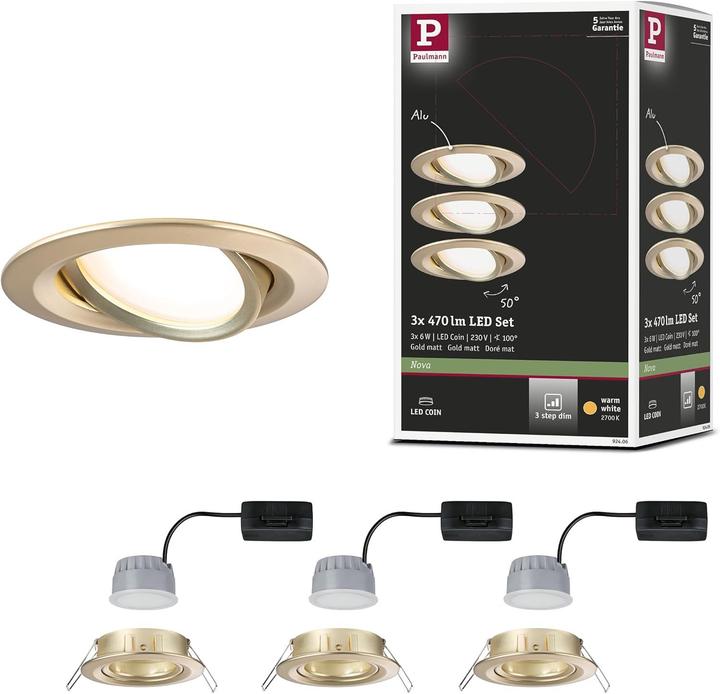 Image du produit Paulmann Einbauleuchte Nova Set (470 lm)