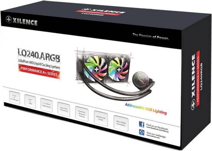 Actual product image Xilence RGB LED, 700-1800 rpm, 70 CFM, PWM