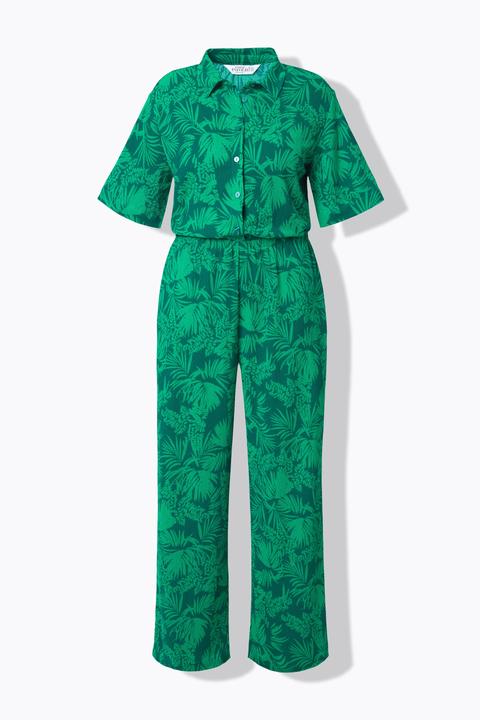 Actual product image Studio Untold Jungle Print Short Sleeve Jumpsuit (54)