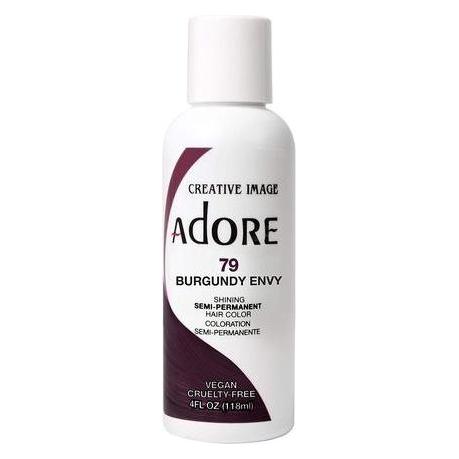 Adore, Haarkleur, Glanzende Semi Permanente Haarkleur 118ml 79 Burgundy Envy (Bourgondische Jaloezie)