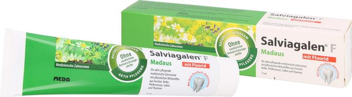 Immagine prodotto Meda Pharma Salviagalen F Madaus Dentifricio al fluoro, 75 ml Dentifricio (75 ml)