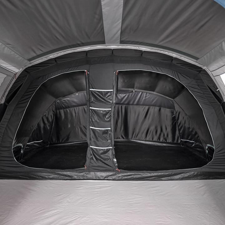 Actual product image Quechua Family tent with poles Fresh & Black - Arpenaz 5.2 for 5 people 2 cabins (Tunnel tent, 16.70 kg, 5 persons)