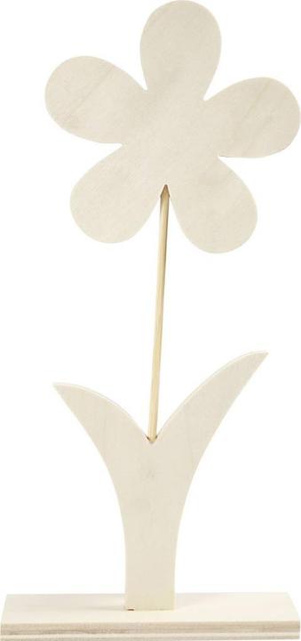 Image du produit Creativ Company Fleur en bois avec socle, 26 cm