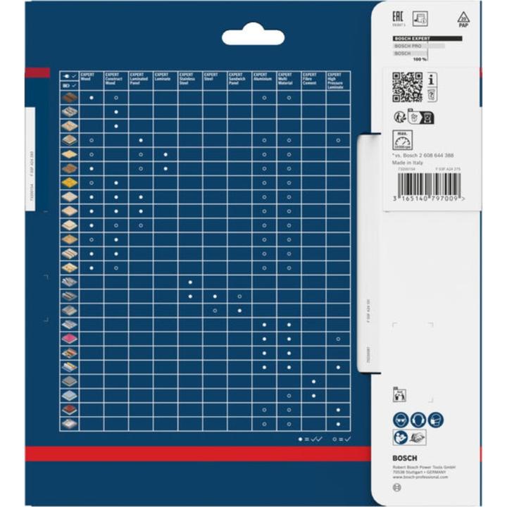 Image du produit Bosch Professional Zubehör Lame de scie circulaire Expert for High Pressure Laminate, 190 x 20 x 2,6 mm, 56
