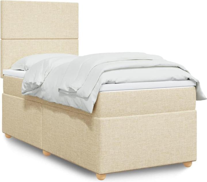 Produktbild VidaXL Bo x springbett mit Matratze 100 x 200 cm Stoff (100 x 200 cm)