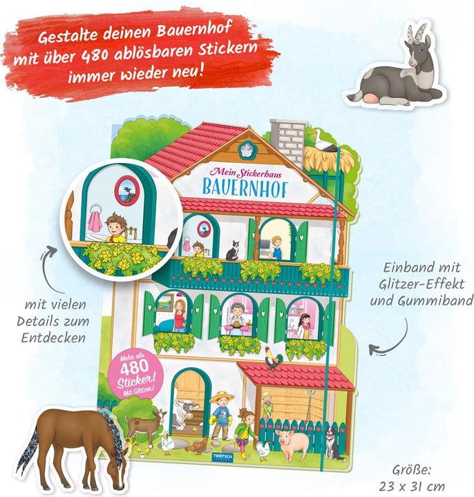 Produktbild Stickerhaus Bauernhof 23x31 cm 24 Seiten