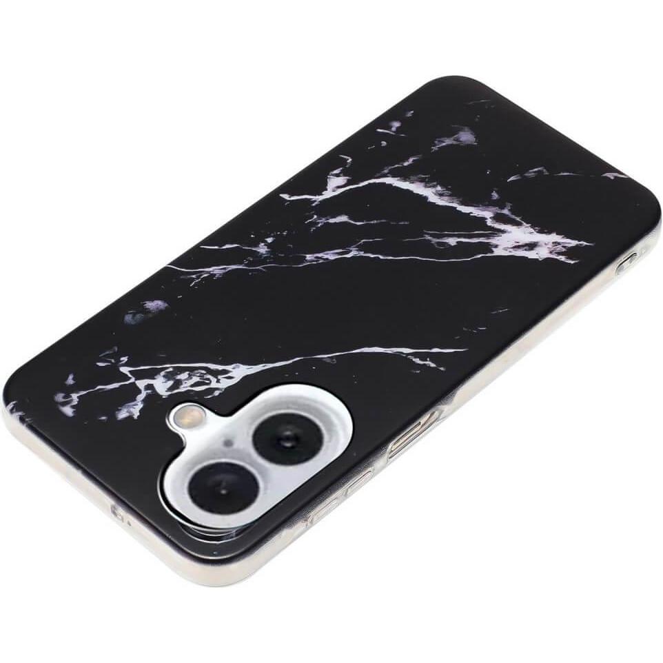Thumbnail - Cover-Discount iPhone 16 Plus - Cover Handyhülle Marble (Apple iPhone 16 Plus), Smartphone Hülle, Schwarz