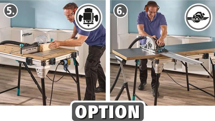 Produktbild wolfcraft 1 MASTER cut 2600 Maschinentisch EU (118.50 cm, 76.50 cm)