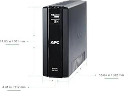 Actual product image APC Back-UPS PRO - Noodstroomvoeding / 6x penaarde / USB / 1500VA / uitbreidbare runtime (1500 W, Line-interactive UPS)