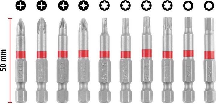 Produktbild Einhell Bit-Set, 118623, Karabiner, 10-teilig