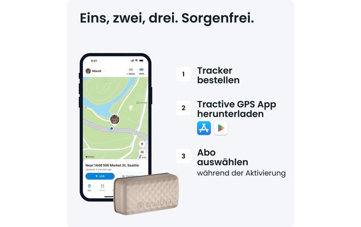 Energie-Label Tractive GPS Mini (One Size, Katze, Allgemein)