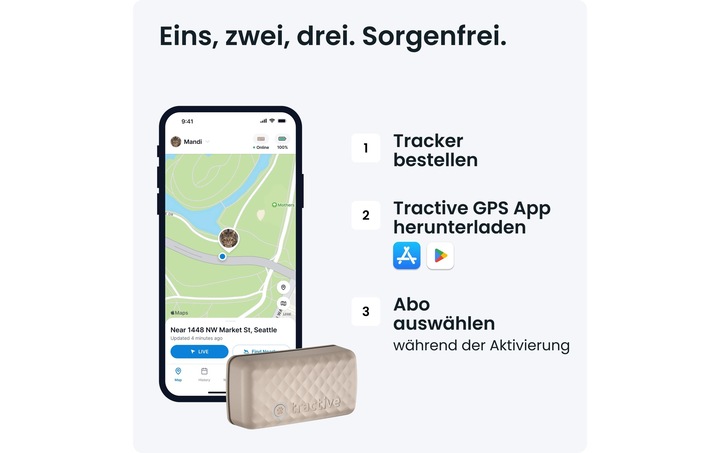Etichetta energetica Tractive GPS Mini (Taglia unica, Gatto, Generale)