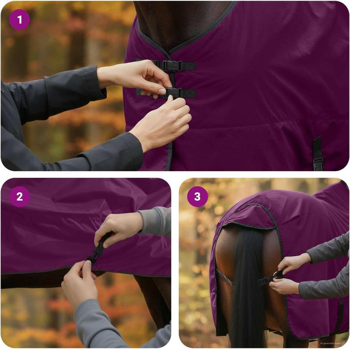 Produktbild vidaXL Pferdedecke (145 cm)