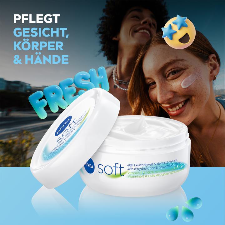 Produktbild NIVEA Körpercrème Soft Multipack 3 x 300 ml (Körpercreme, 900 ml)