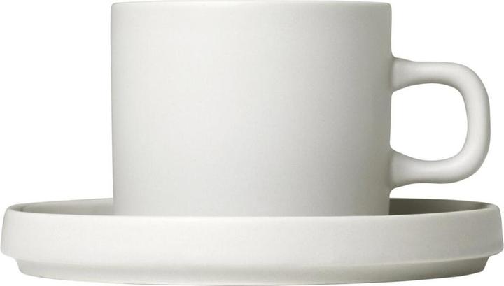 Blomus Kaffeetasse mit Untertasse Pilar (200 ml, 2x)