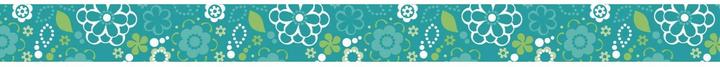 Actual product image Heyda Washi Tape Flowers mini