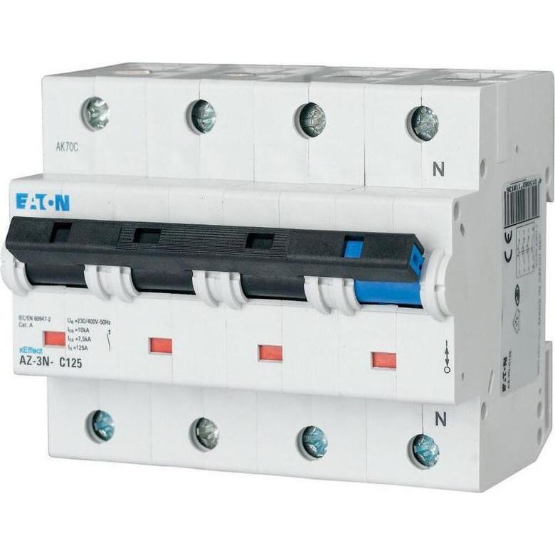Eaton, Schutzschalter, LS-Schalter, 125A, 3p+N, C-Char 211813