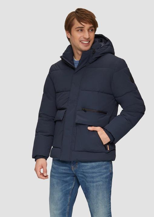 Image du produit S.Oliver Outdoor-Jacke Gesteppte Winterjacke mit Kapuze und Innenkragen (M)