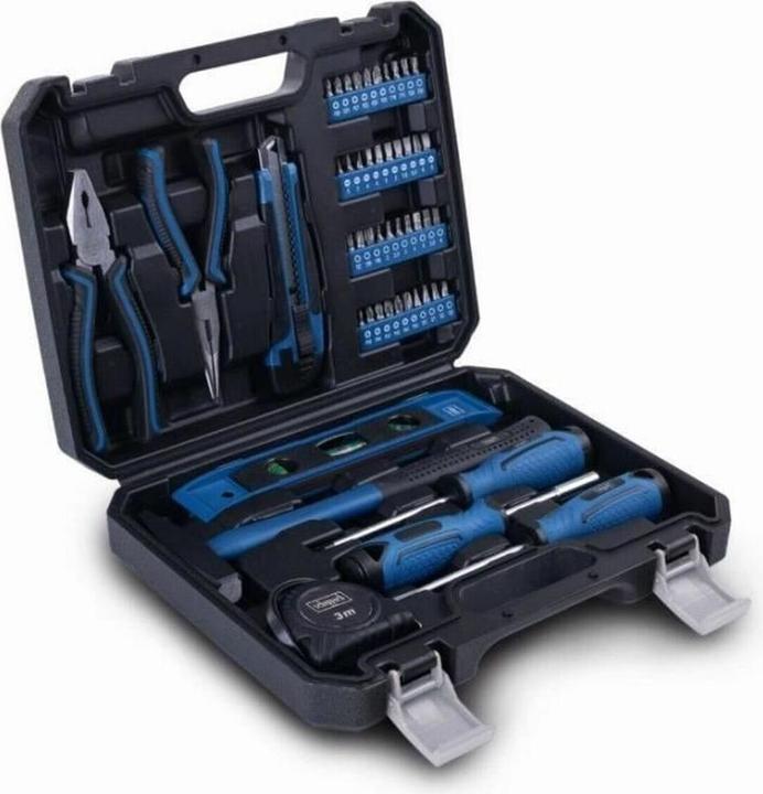 Scheppach Werkzeugsatz WZK49 Blau Schwarz 50 Stücke (50 pieces)
