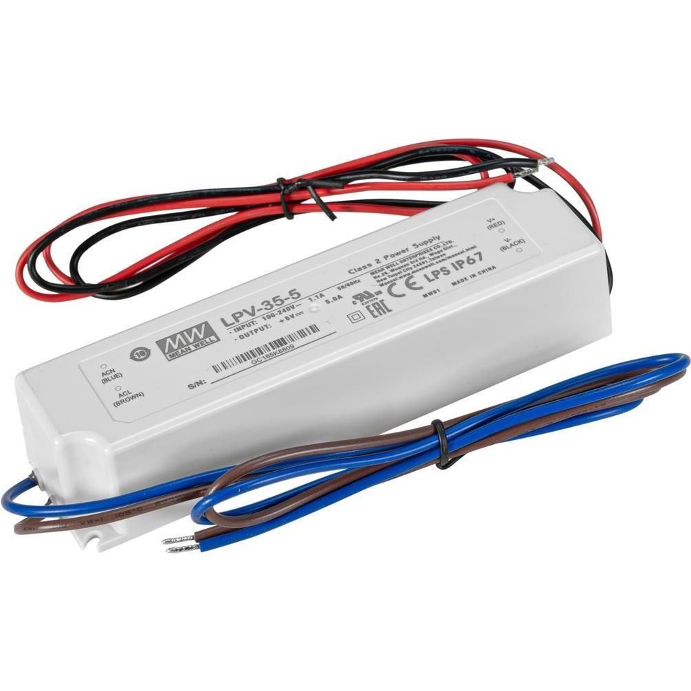 MeanWell Alimentatore switching 30W / 5V IP67, Caricatore universale