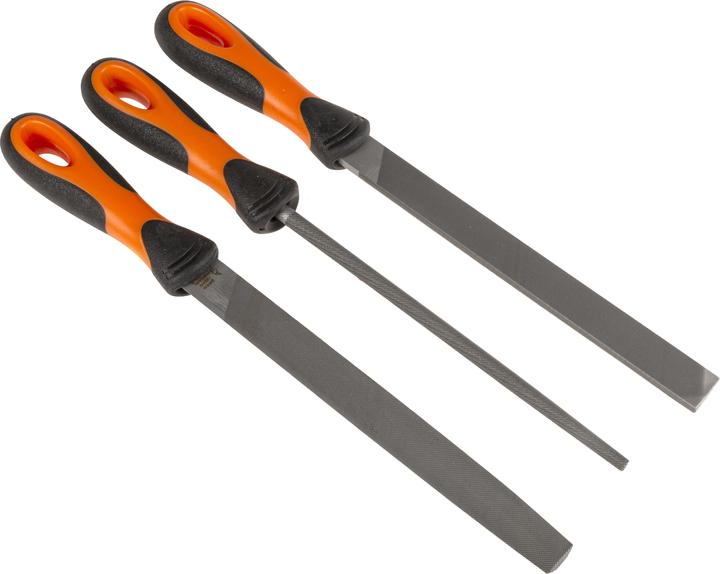 Produktbild Bahco ERGO Feilensatz, Halbschlicht 200 mm - 3-teilig (Hieb 2, 200 mm)