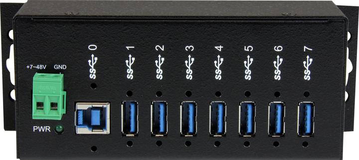 Produktbild StarTech Industrial Railmount (USB-B, 7 Ports)