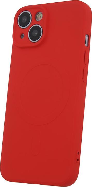 Actual product image OEM Simple Color Mag case for iPhone SE 2024 red