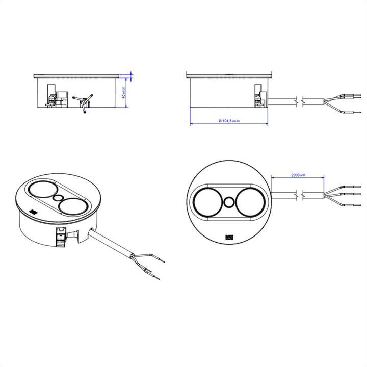 Produktbild Bachmann Multiple socket outlets