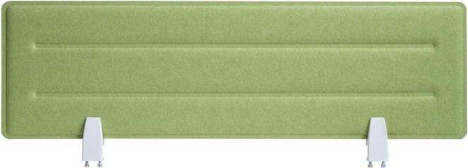 Actual product image Mendler Table partition HWC-G76, pin board, sound insulation fabric/textile with embossing, 100x30cm green (100 x 30 cm)