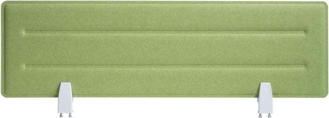 Produktbild Mendler Tischtrennwand HWC-G76, Pinnwand, Schallschutz Stoff/Textil mit Prägung, 100x30cm grün (100 x 30 cm)