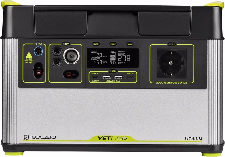 Goal Zero Yeti 1500X (1516 Wh, 20.70 kg)