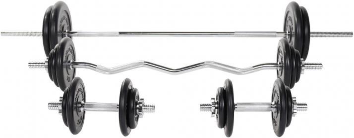 Produktbild Gorilla Sports Komplettset (6 x 1.25 kg, 6 x 2.5 kg, 2 x 5 kg, 2 x 10 kg, 2 x 15 kg)
