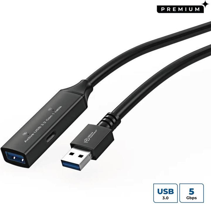 Image du produit MicroConnect Active USB 3.2 Gen 1 cable (20 m, USB 3.2 Gen 1)