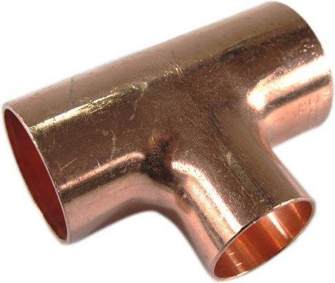 Produktbild Viega Reducing tee 35x28x35mm, copper - 105808 (T-Verbindung)