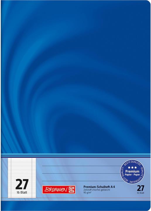 Brunnen exercise book (A4, Lined, Soft cover)