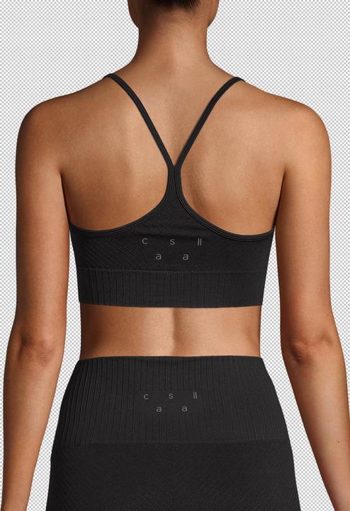 Produktbild CASALL Nahtloses, geripptes Sporttop mit Grafik (M)