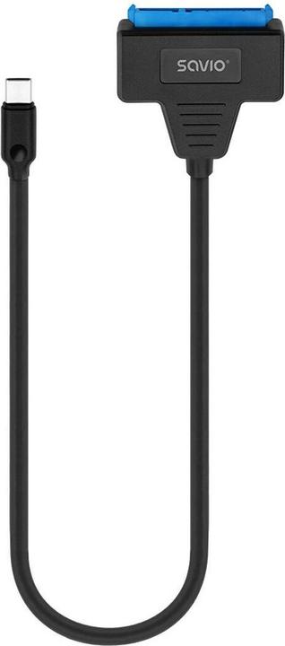 Actual product image Savio AK-69 Adapter USB-C 3.1 Gen 1 (M) - SATA (F) for 2 5 drives (0.25 m, USB 3.1)