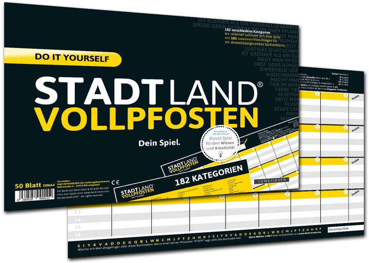 Image du produit Denkriesen Ville Pays Poteau - Do It Yourself Edition - Ton jeu (Allemand)