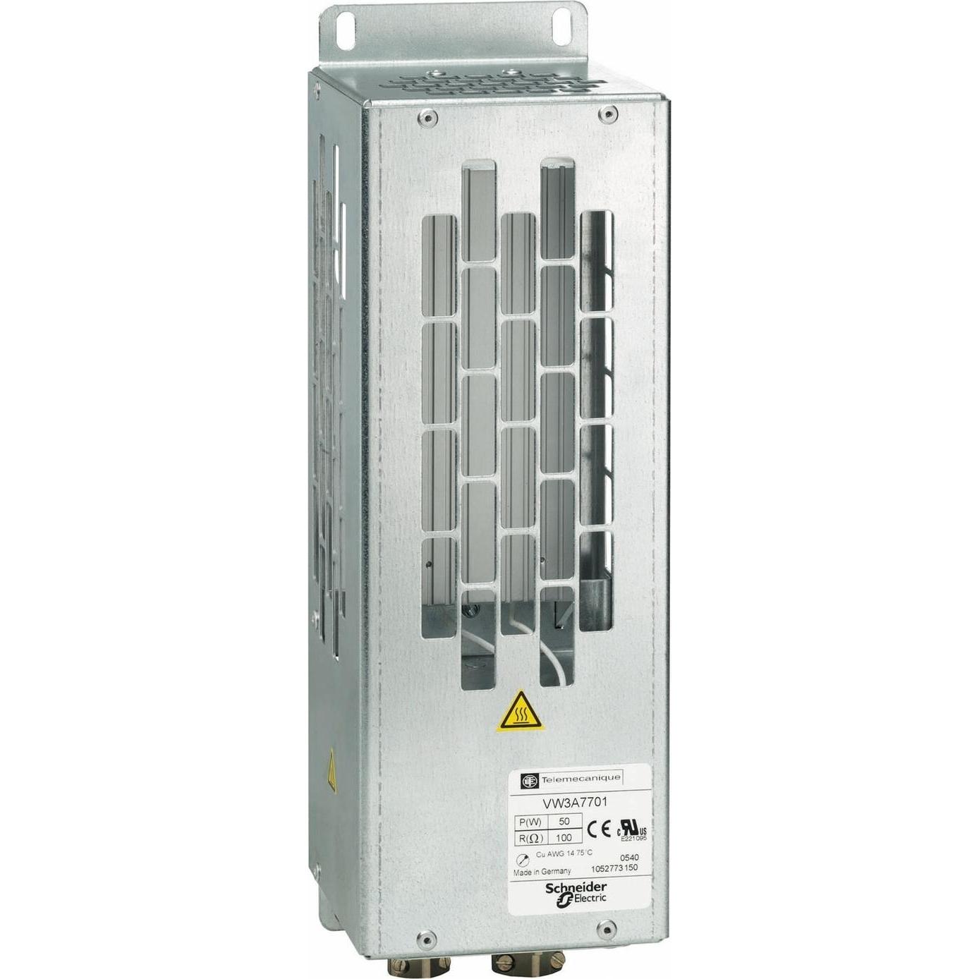 Schneider Electric, Zubehör Antriebstechnik, Bremswiderstand, IP 20, 100Ohm, 50 W VW3A7701