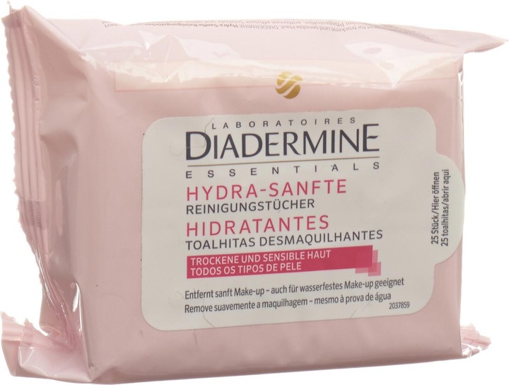Image du produit Diadermine Lingettes nettoyantes Hydra-Sanft (Chiffons de nettoyage)