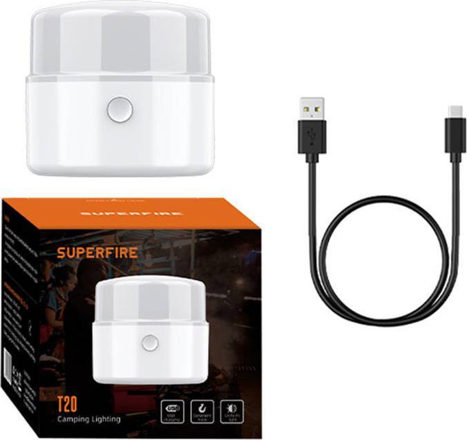 Actual product image Superfire Lampa kempingowa SupFire T20, USB, 200lm, 1200mAh