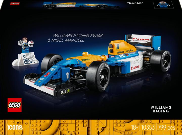 LEGO Williams Racing FW14B mit Nigel Mansell (10353, LEGO Icons)