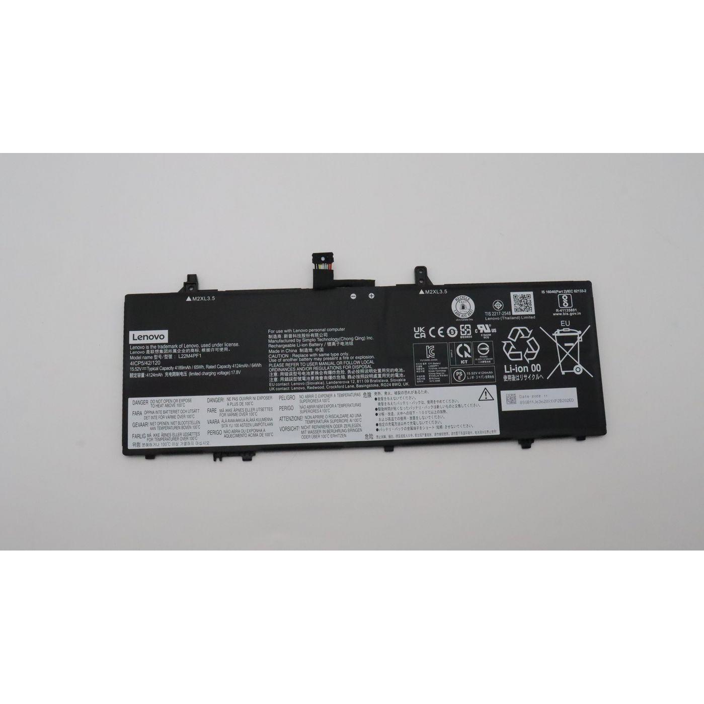 Lenovo BATTERY 4cell 65Wh 15.52V, Notebook Ersatzteile