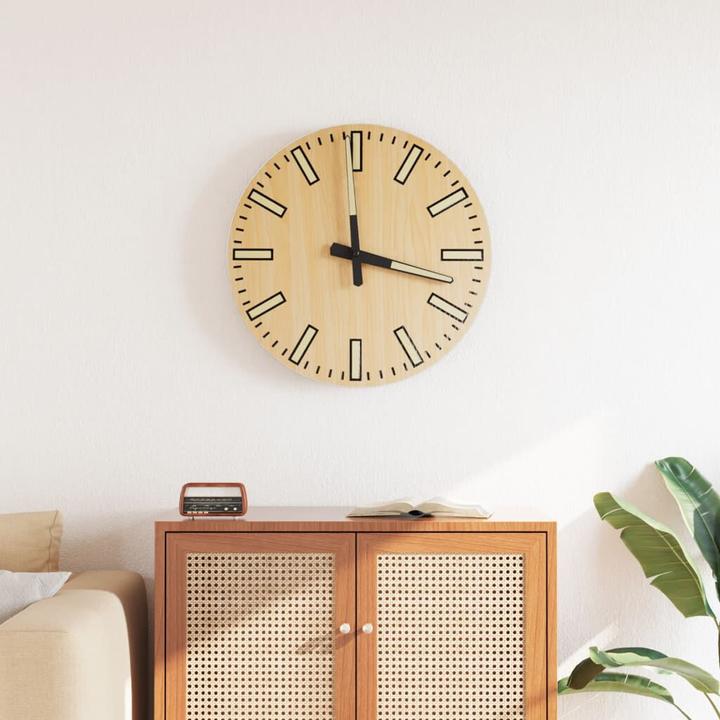 Produktbild VidaXL Wanduhr mit Leuchtendem Skala und Zeiger Gelb Ø30 cm (30 cm)