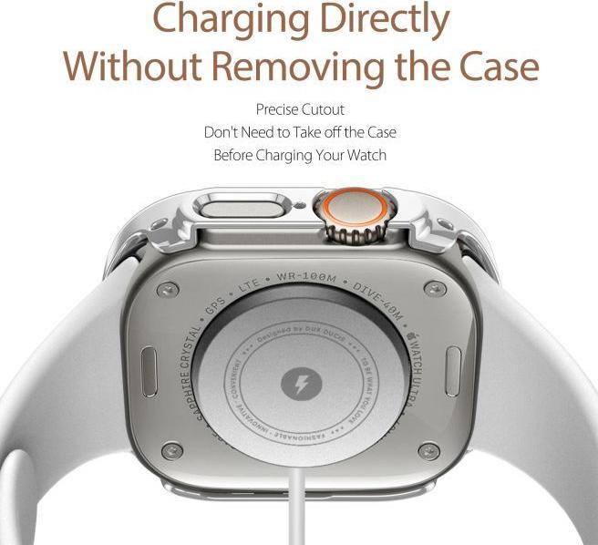 Image du produit Dux Ducis Hamo case for Apple Watch Ultra 49 mm metallic smartwatch case silver