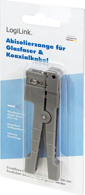 Actual product image LogiLink Stripping pliers for fibre optic/coaxial and copper cables (86 mm)