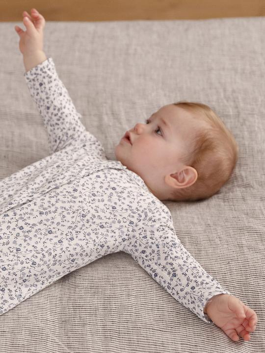 Produktbild Vertbaudet Bio-Kollektion: 2er-Pack Baby Strampler mit Blumen (62)